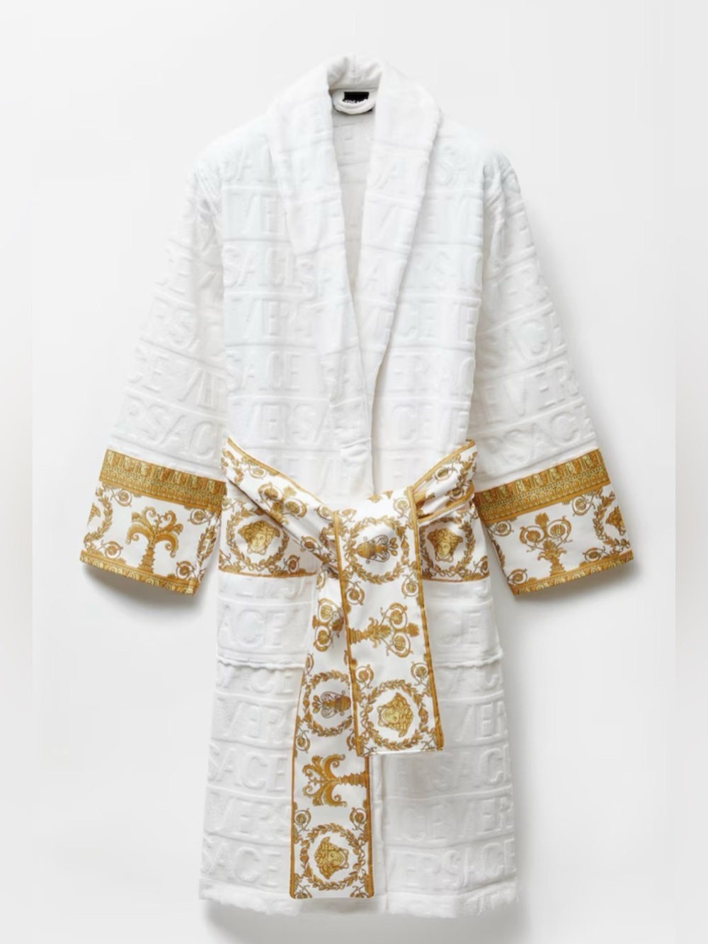 Versace "I ♡ Baroque" Bathrobe – White – Size XL